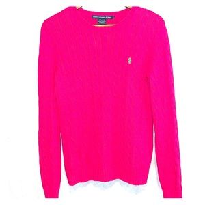 RALPH LAUREN SPORT pink sweater